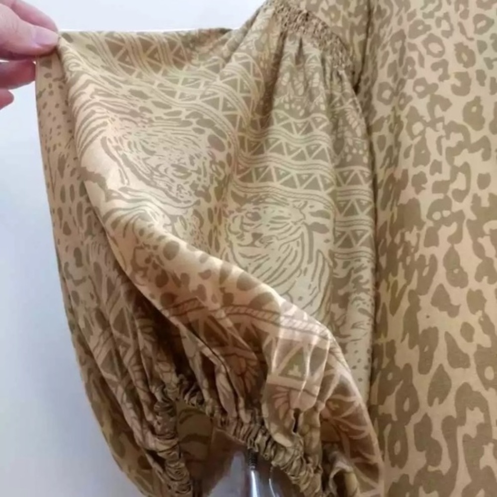Leopard Animal Print Tunic Long Sleeve Mini Dress - Picture 8 of 10